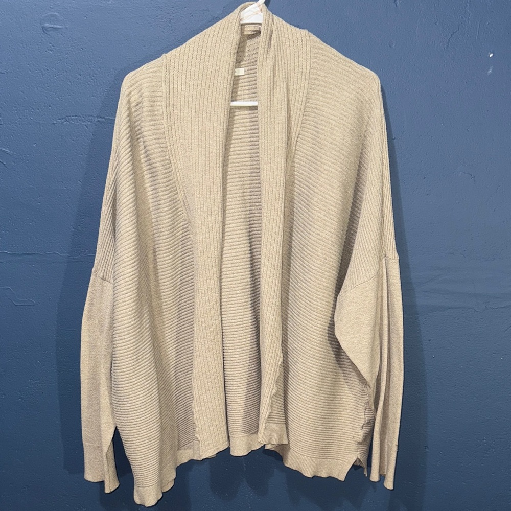 Maurices Cream Open-Front Cardigan